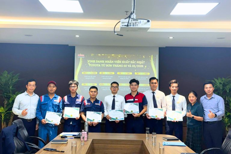 LỄ KHEN THƯỞNG CÁN BỘ NHÂN VIÊN XUẤT SẮC NHẤT THÁNG 02 – 03/2026