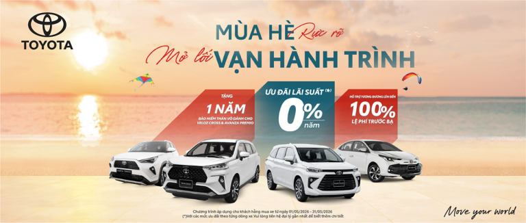Toyota Từ Sơn triển khai chương trình khuyến mại tháng 5/2026