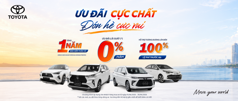 Toyota Việt Nam cùng Toyota Từ Sơn triển khai chương trình khuyến mại tháng 6/2026